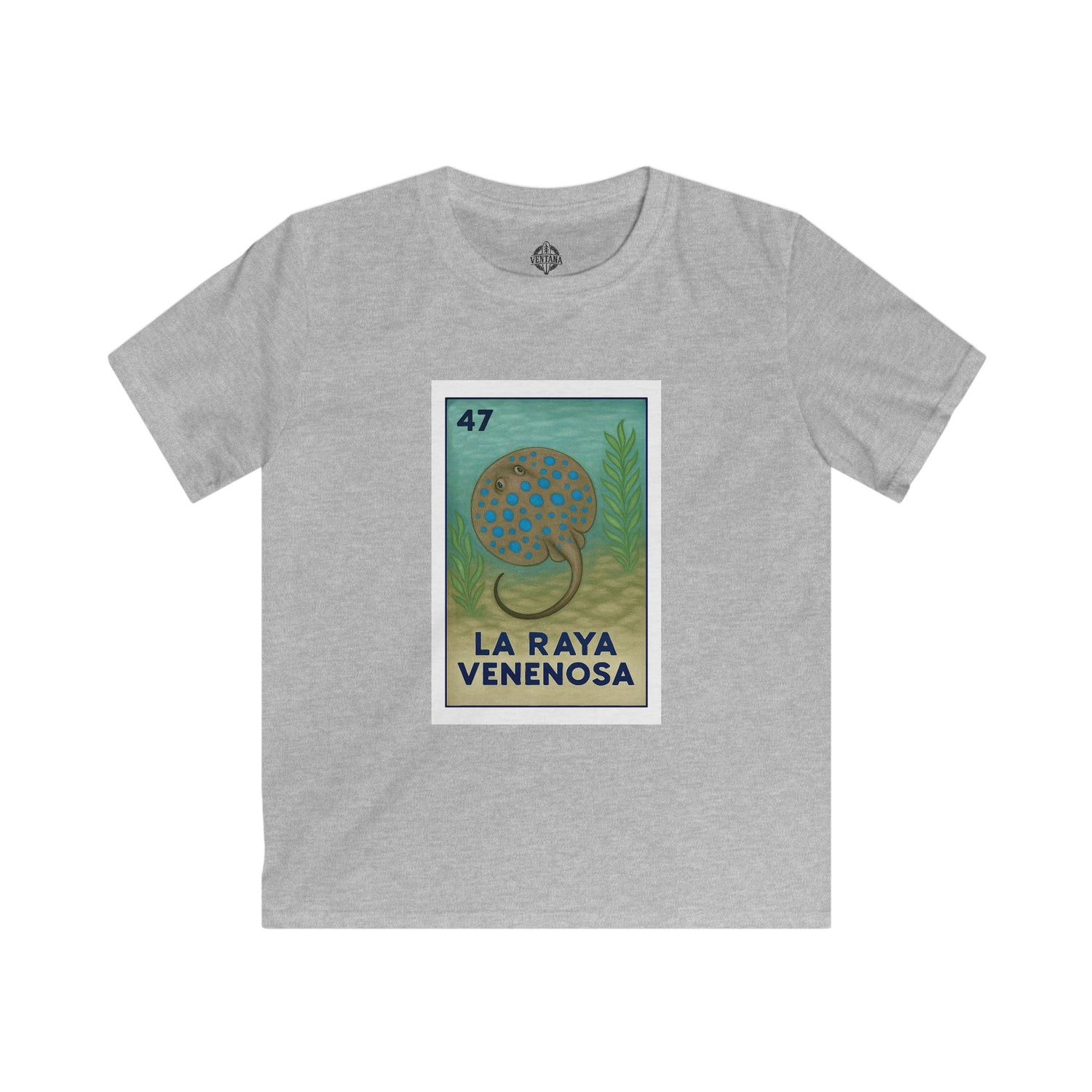 Stingray Lotería Kids - Soft Style U.S. Cotton T-Shirt (La Raya Venenosa)