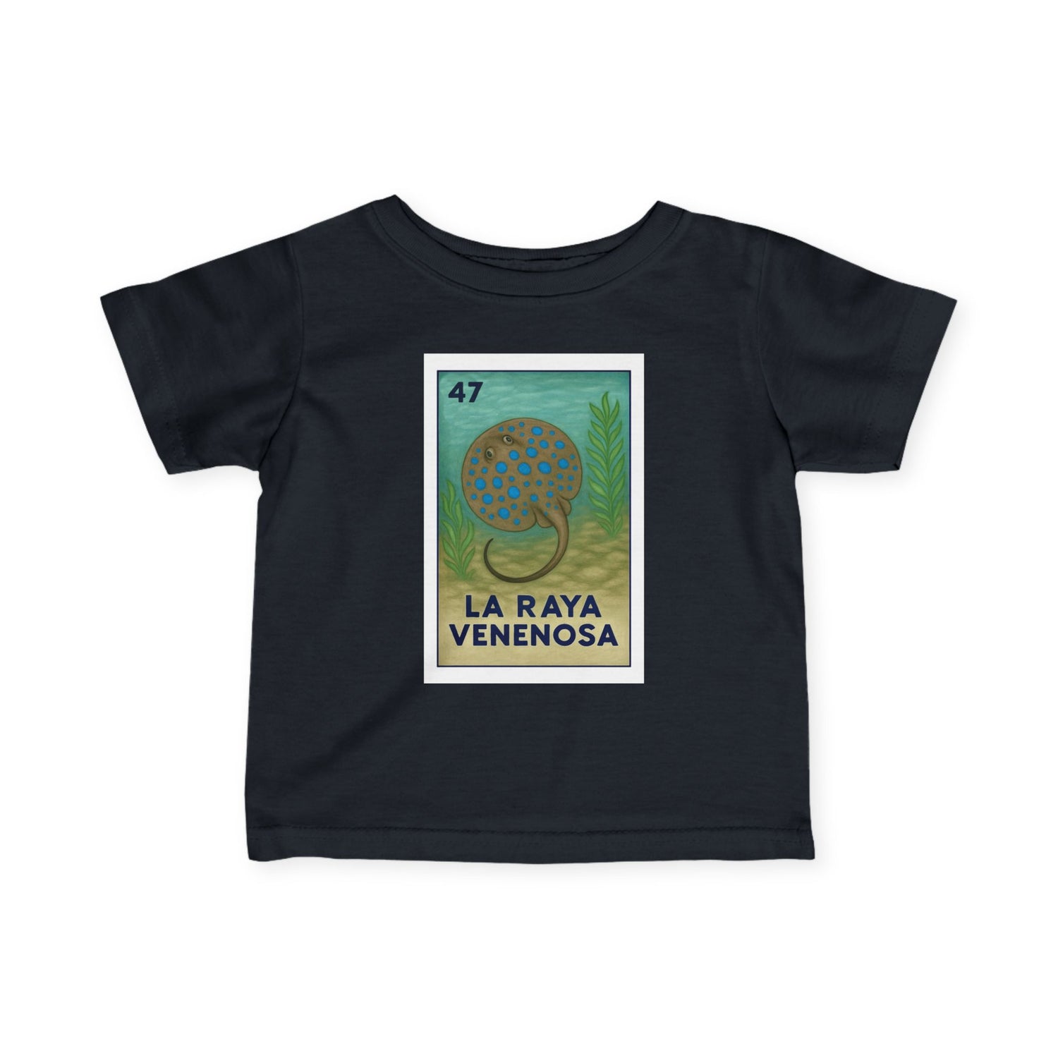 Stingray Lotería - Infant 100% Cotton T-Shirt (La Orca)