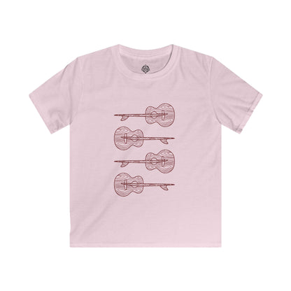 Ventana Santa Cruz Guitar Collab Kids - Soft Style U.S. Cotton T-Shirt