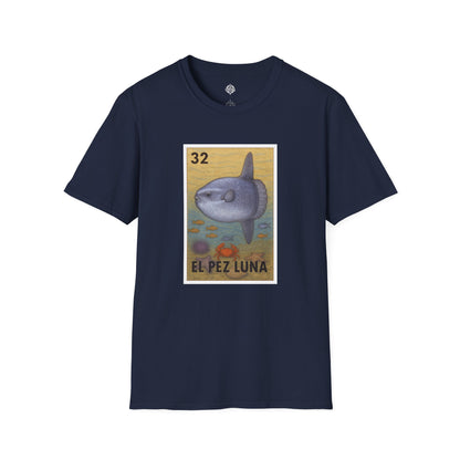 Sunfish Lotería Unisex - Soft Style U.S. Cotton T-Shirt (El Pez Luna)
