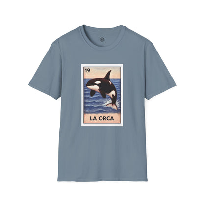 Orca Lotería Unisex - Soft Style U.S. Cotton T-Shirt (La Orca)