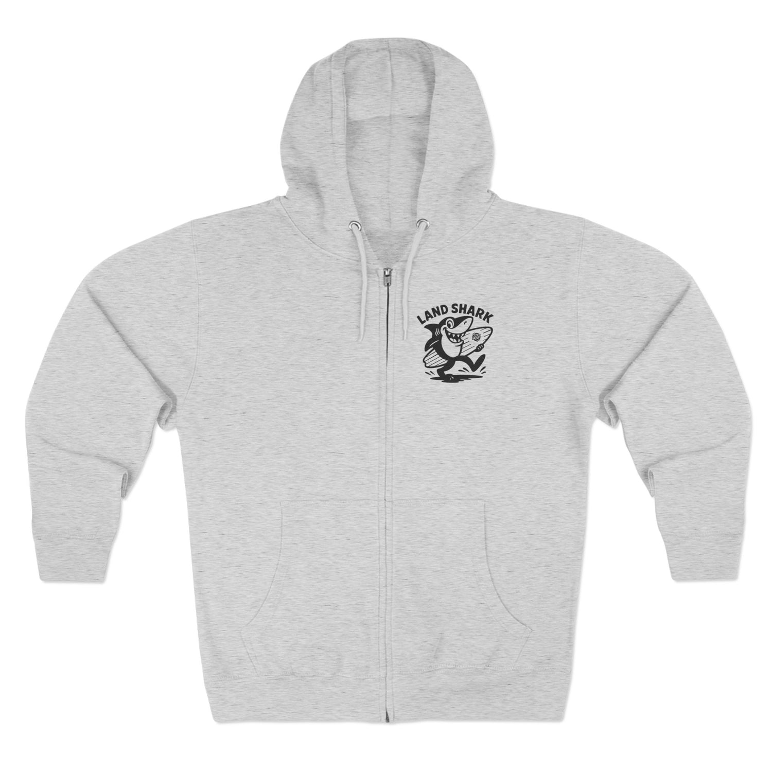 Land Shark Unisex - Zip Cotton Blend Fleece Hoodie