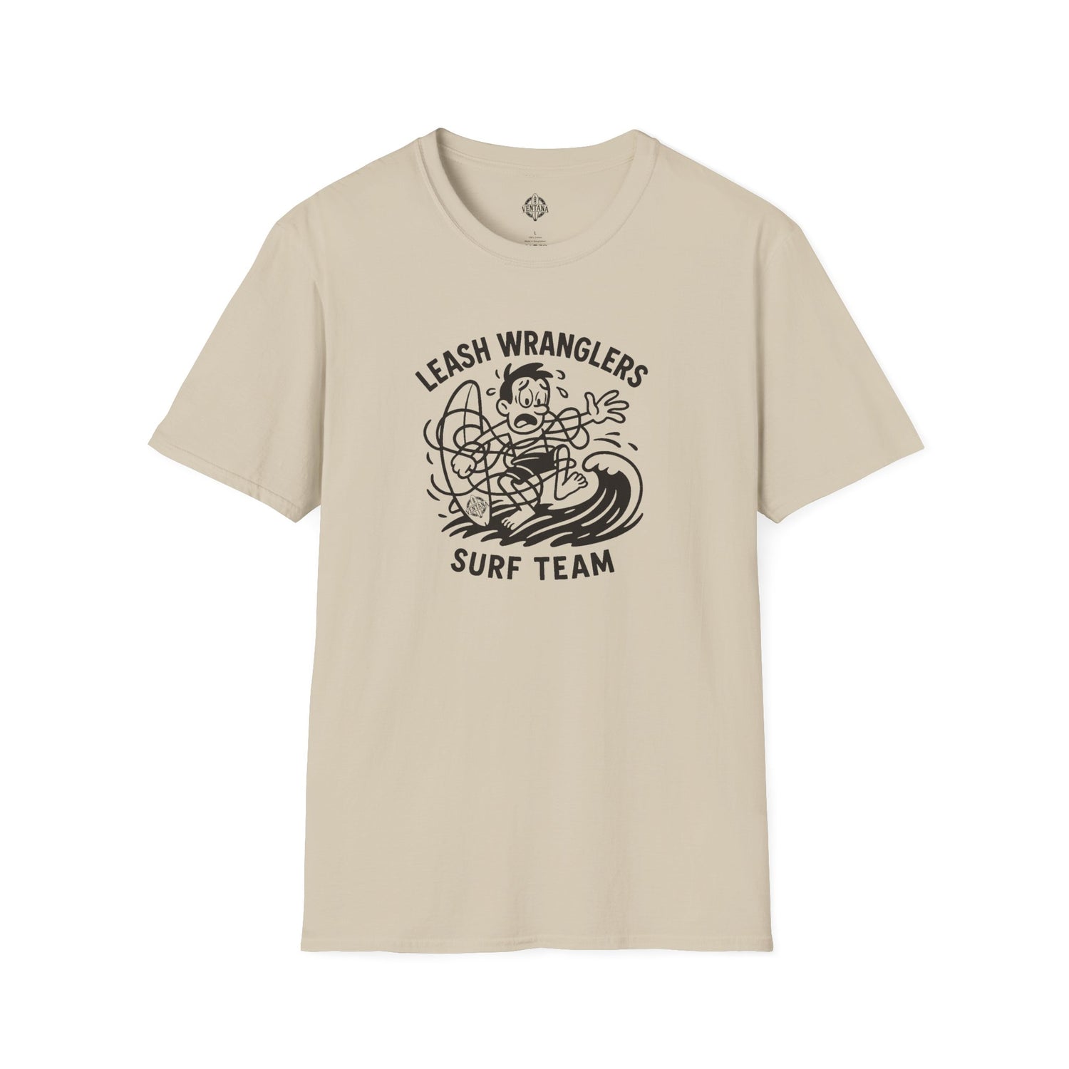 Leash Wranglers Surf Team Unisex - Soft Style U.S. Cotton T-Shirt