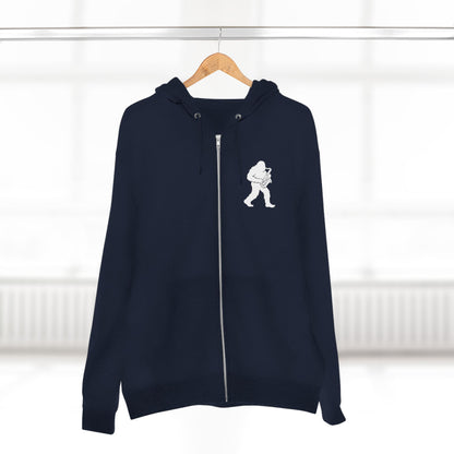 Ventana Saxsquatch Unisex - Zip Cotton Blend Fleece Hoodie