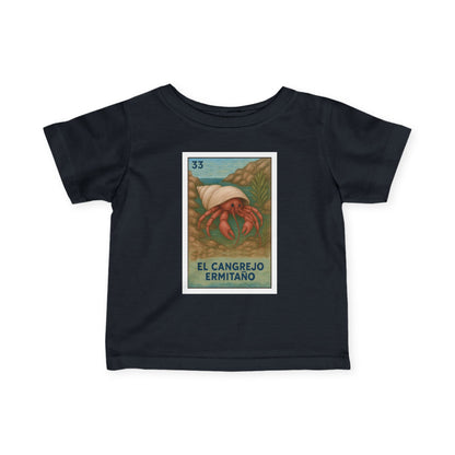 Hermit Crab Lotería - Infant 100% Cotton T-Shirt (El Cangrejo Ermitaño)