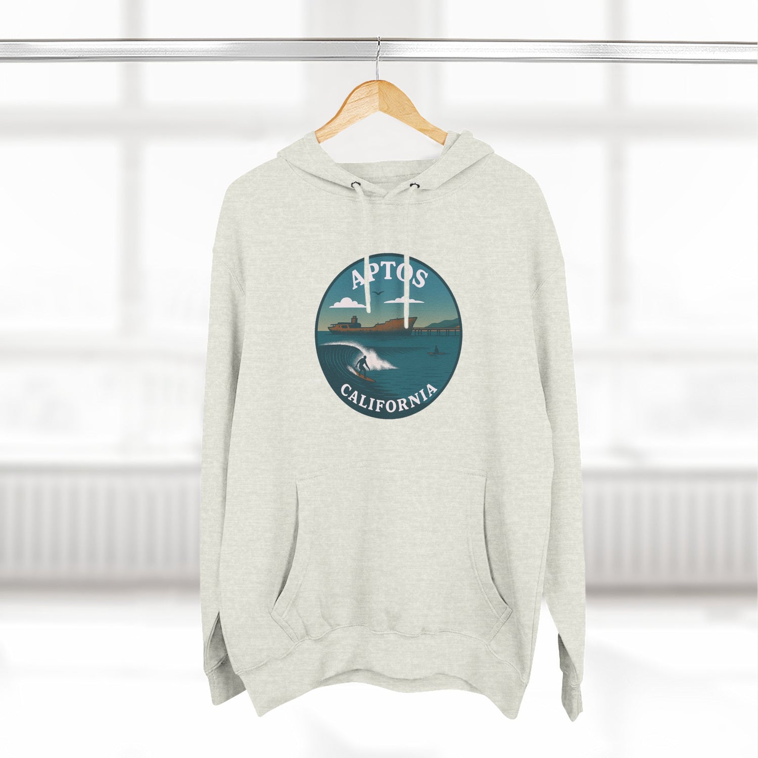 Aptos California Classic Unisex - Pull-Over Cotton Blend Fleece Hoodie