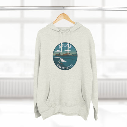 Aptos California Classic Unisex - Pull-Over Cotton Blend Fleece Hoodie