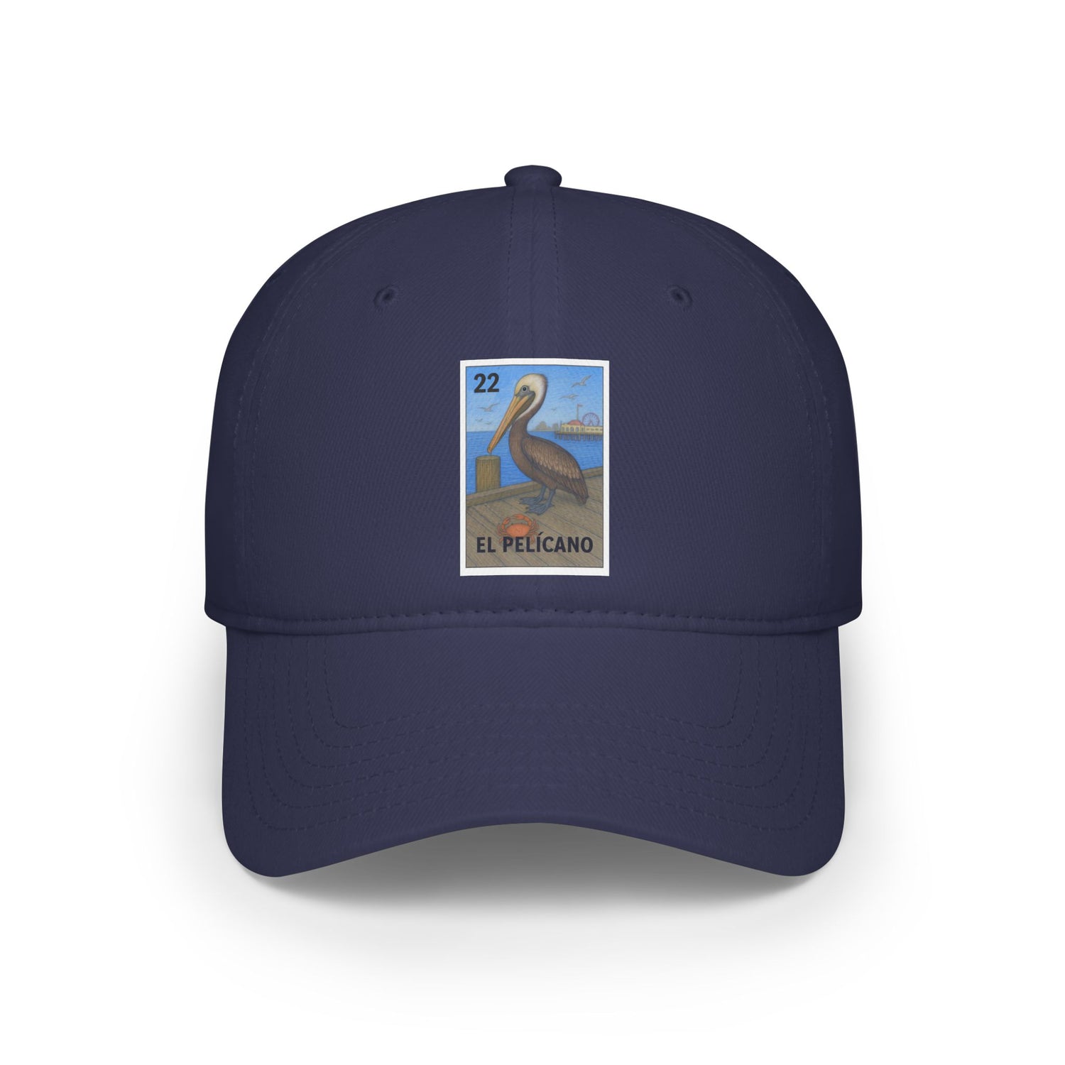 Pelican Lotería Unisex - 100% Cotton Baseball Cap (El Pelícano)