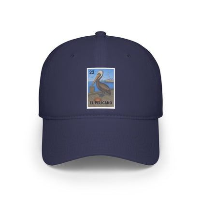 Pelican Lotería Unisex - 100% Cotton Baseball Cap (El Pelícano)