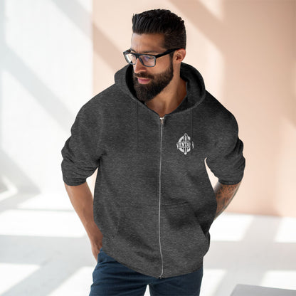 Ventana Monterey Bay by Thiago Bianchini Unisex - Zip Cotton Blend Fleece Hoodie