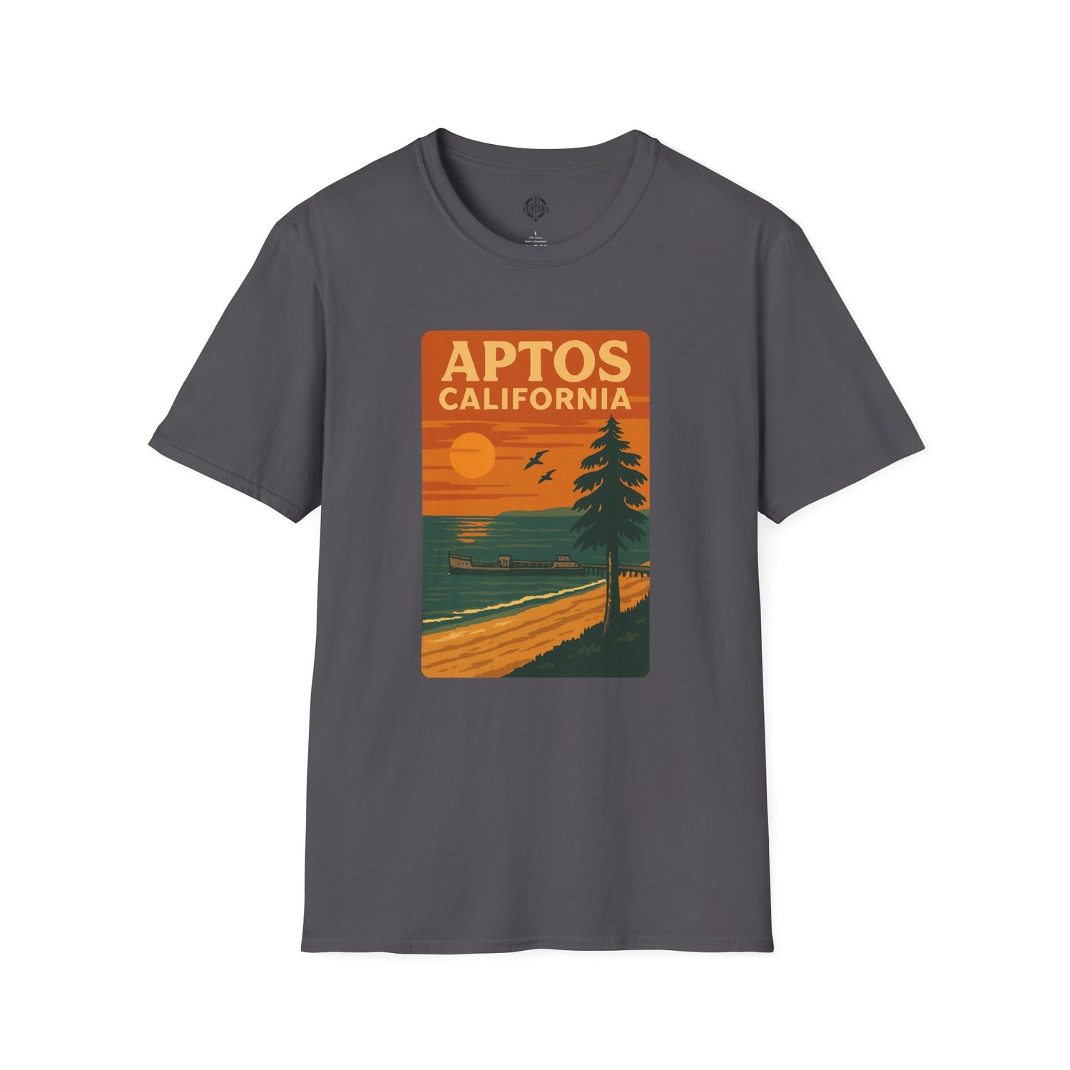 Aptos California Sunset Unisex - U.S. Cotton T-Shirt