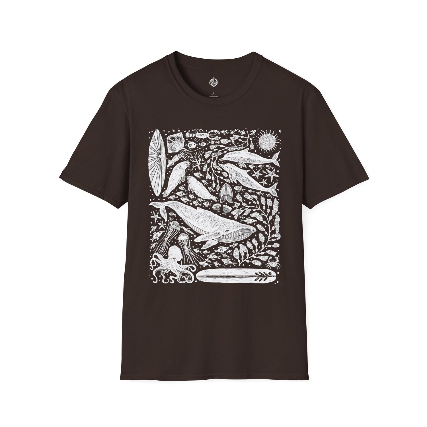 Ventana Marine Life by Lili Arnold Unisex - Soft Style U.S. Cotton T-Shirt