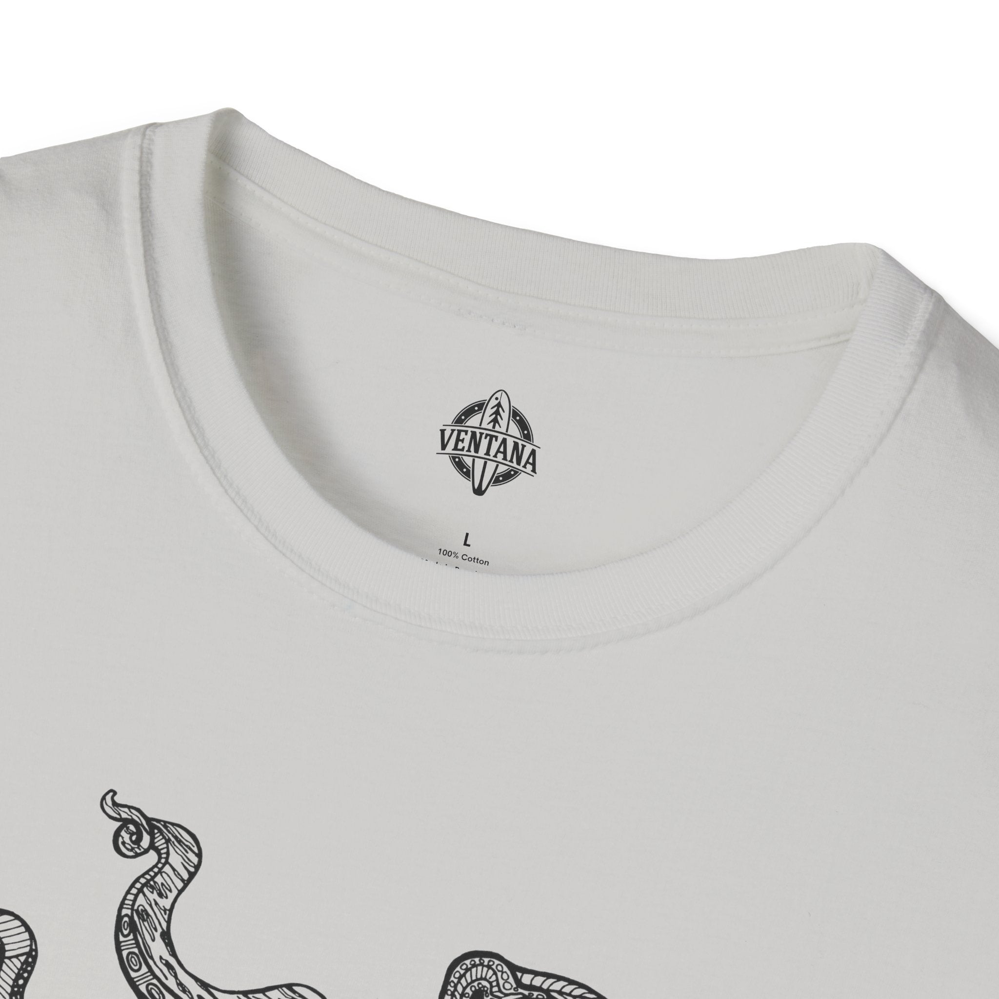 Ventangle Octopus Unisex - Soft Style U.S. Cotton T-Shirt