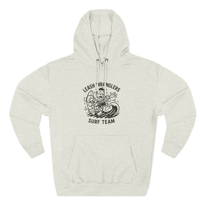 Leash Wranglers Surf Team Unisex - Pull-Over Cotton Blend Fleece Hoodie