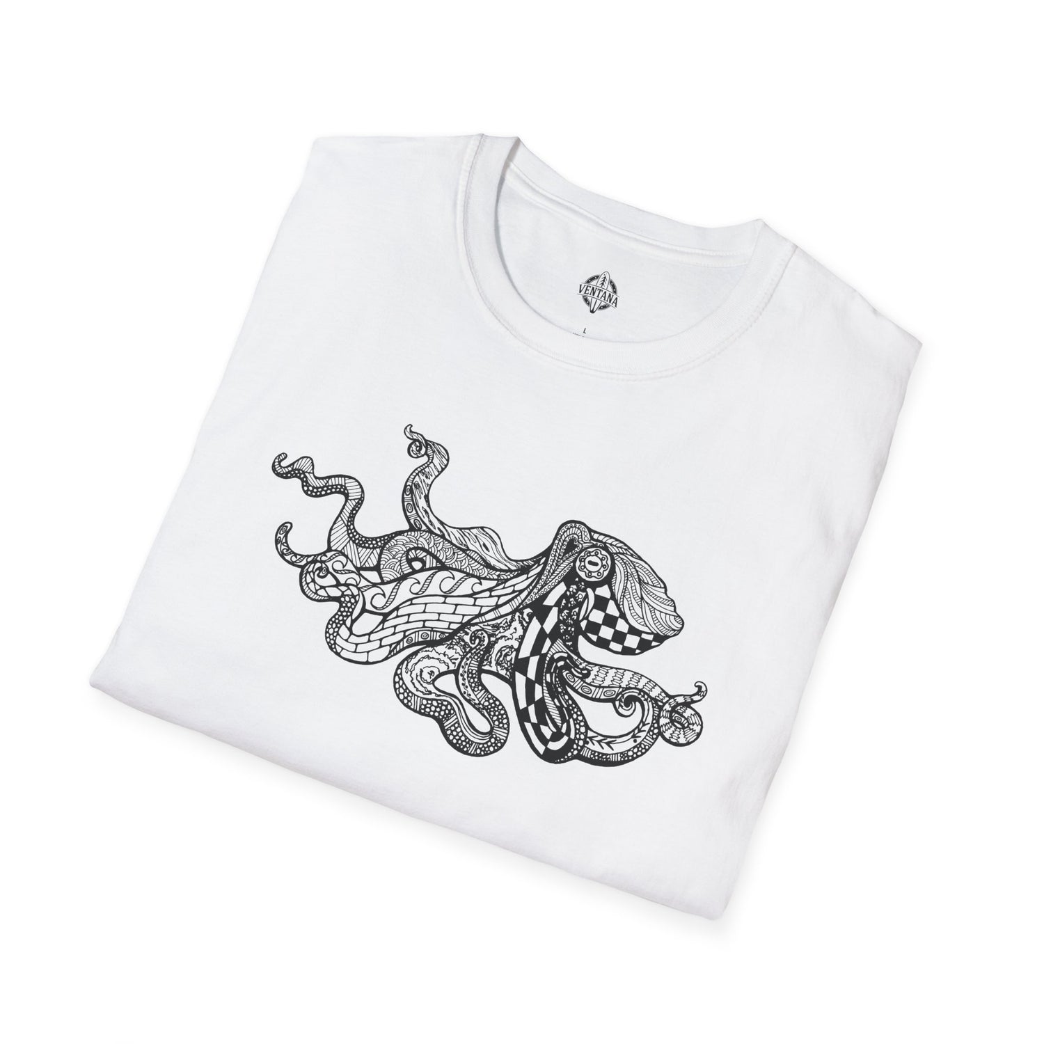 Ventangle Octopus Unisex - Soft Style U.S. Cotton T-Shirt
