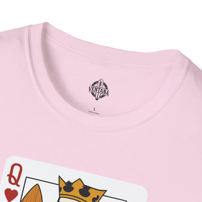 Queen of Hearts Surfer Unisex - U.S. Cotton T-Shirt