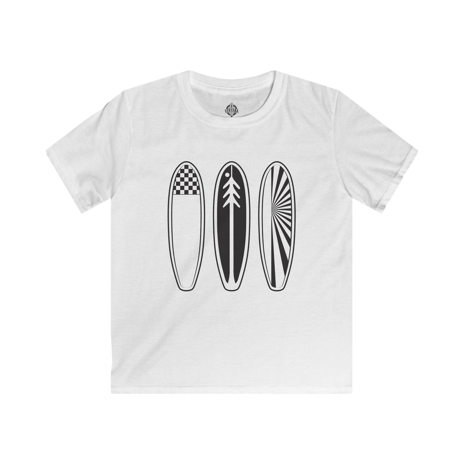 Ventana Three Board Kids - Soft Style U.S. Cotton T-Shirt