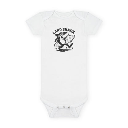 Land Shark - Baby Short Sleeve 100% Cotton Onesie