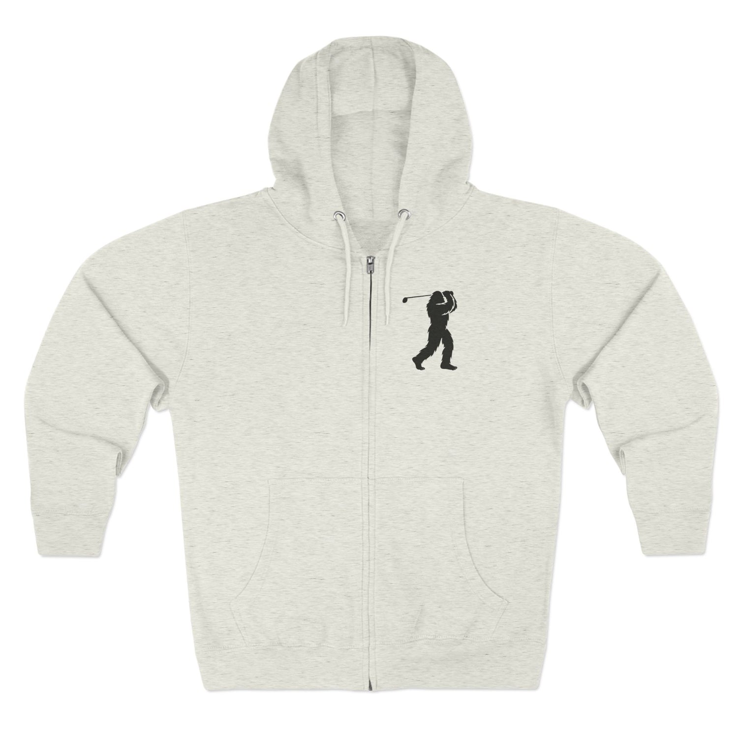 Ventana Golfsquatch Unisex - Zip Cotton Blend Fleece Hoodie
