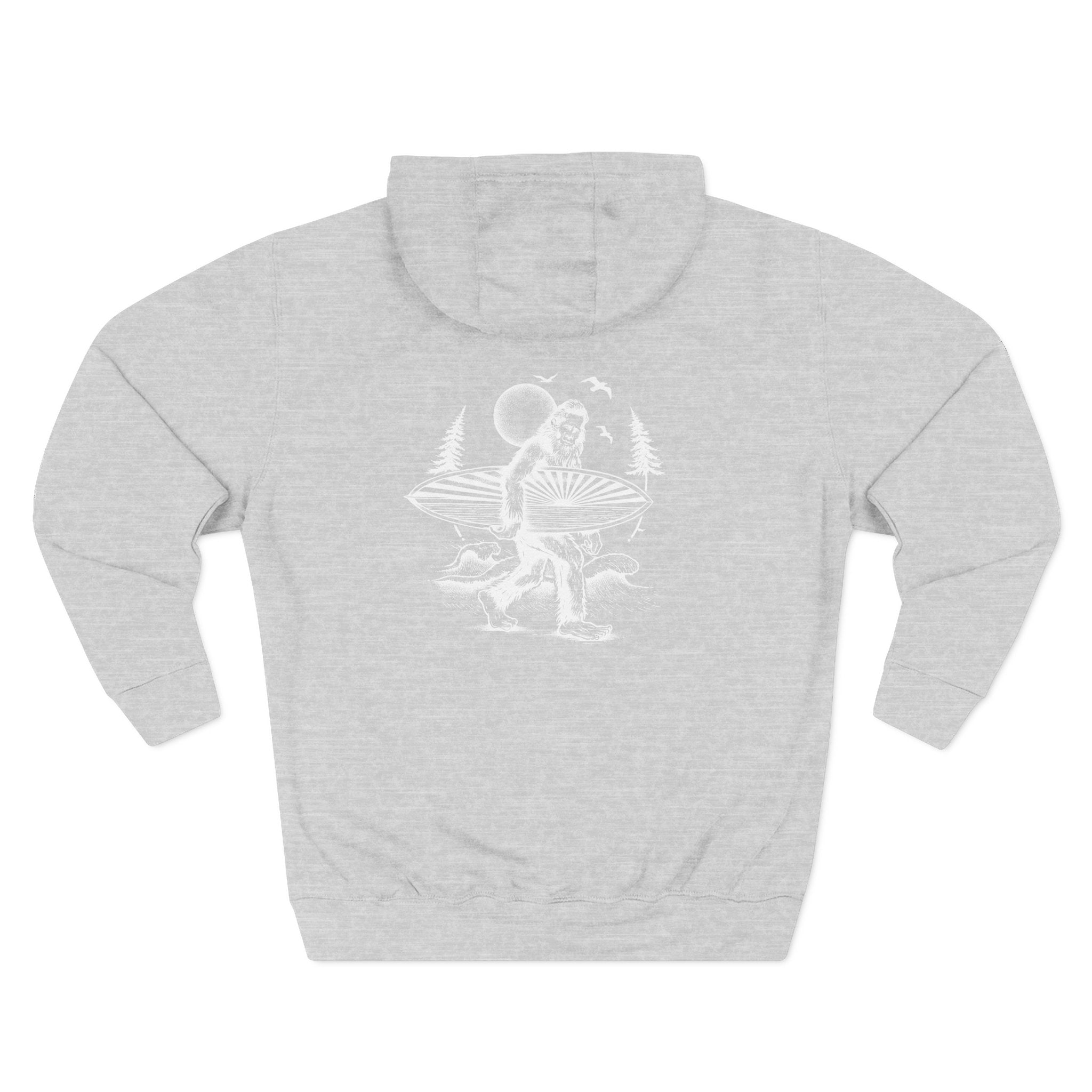 Ventana Surfsquatch by Thiago Bianchini Unisex - Pull-Over Cotton Blend Fleece Hoodie