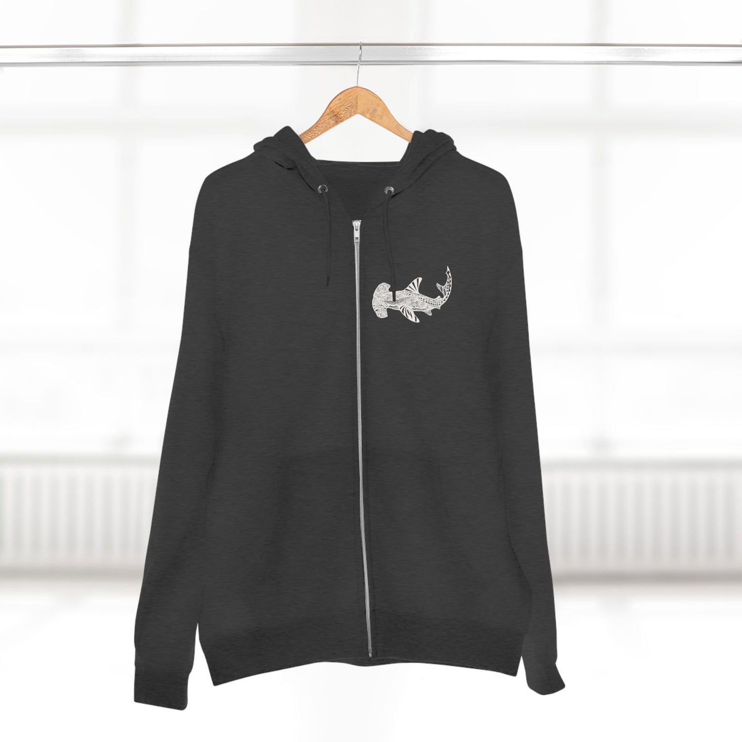Ventangle Hammerhead Unisex - Zip Cotton Blend Fleece Hoodie