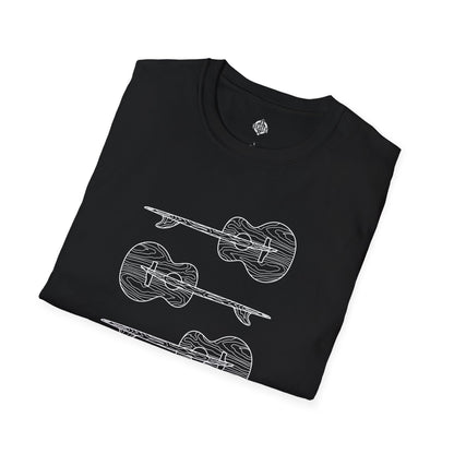 Ventana Santa Cruz Guitar Collab Unisex - Soft Style U.S. Cotton T-Shirt