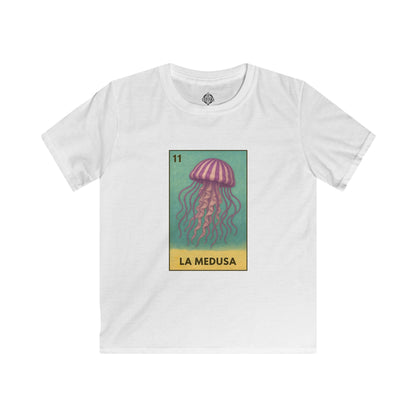 Sea Jelly Lotería Kids - Soft Style U.S. Cotton T-Shirt (La Medusa)