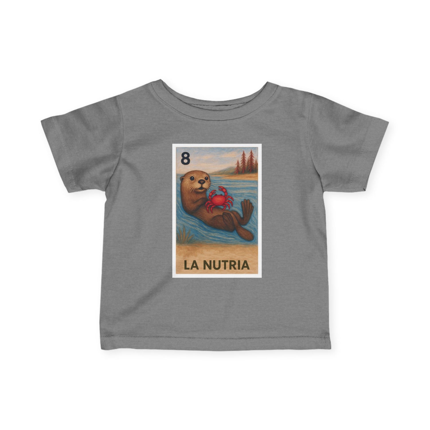 Sea Otter Lotería - Infant 100% Cotton T-Shirt (La Nutria)