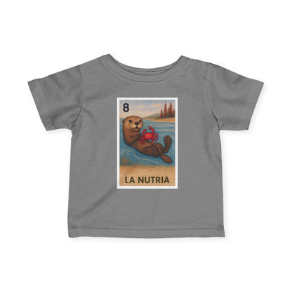 Sea Otter Lotería - Infant 100% Cotton T-Shirt (La Nutria)