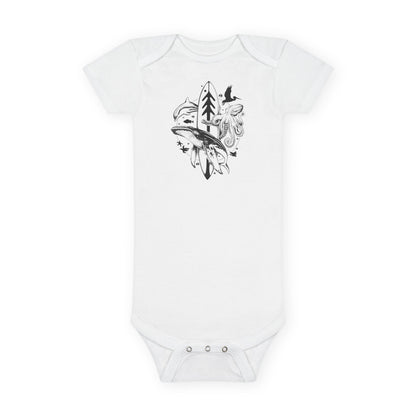 Ventana Monterey Bay by Thiago Bianchini - Baby Short Sleeve 100% Cotton Onesie