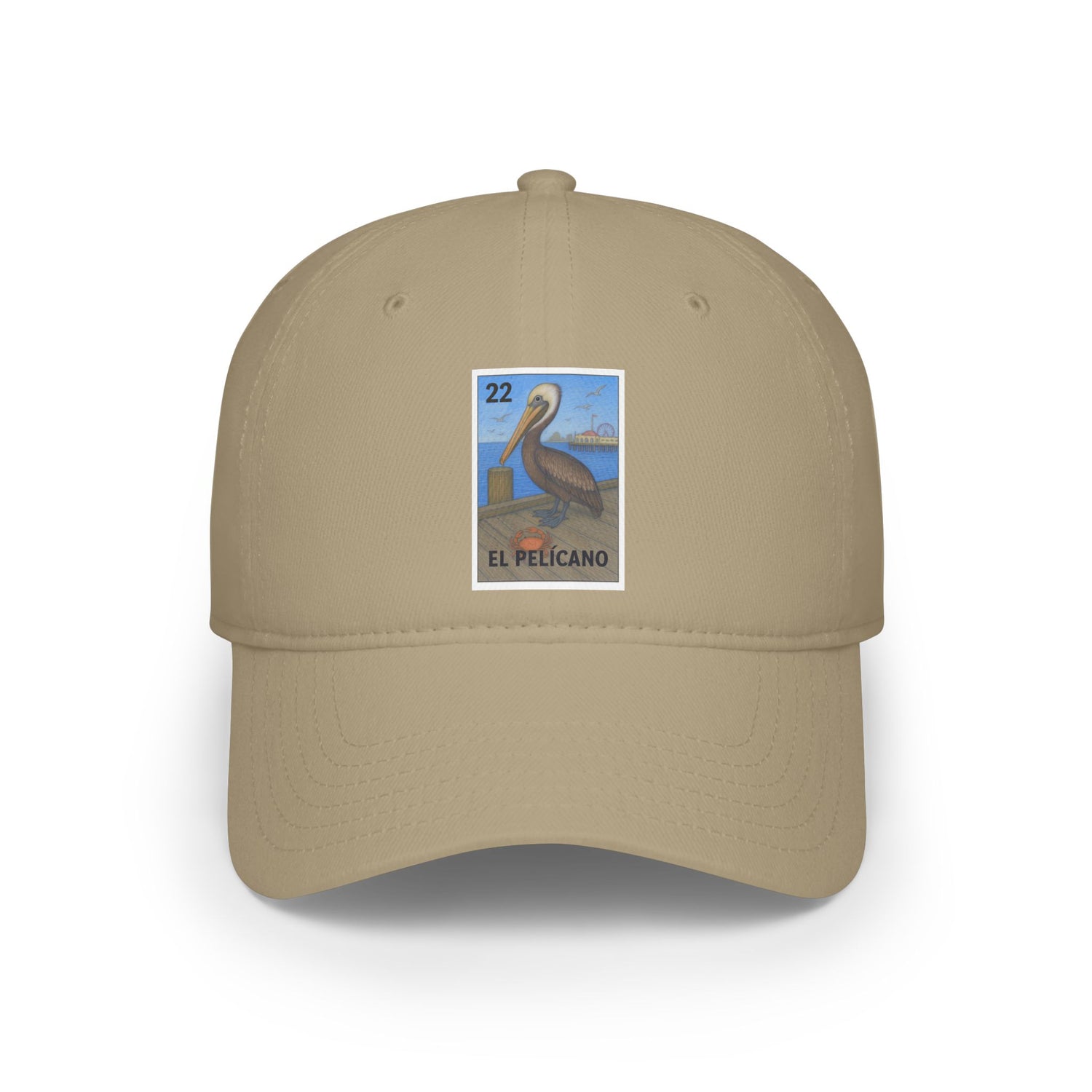 Pelican Lotería Unisex - 100% Cotton Baseball Cap (El Pelícano)