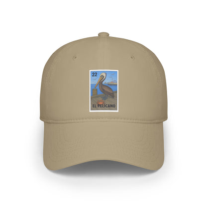 Pelican Lotería Unisex - 100% Cotton Baseball Cap (El Pelícano)