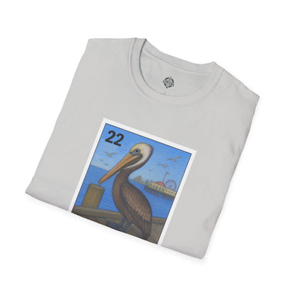 Pelican Lotería Unisex - Soft Style U.S. Cotton T-Shirt (El Pelícano)
