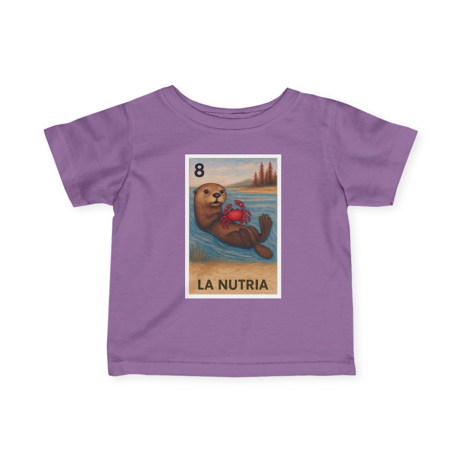Sea Otter Lotería - Infant 100% Cotton T-Shirt (La Nutria)
