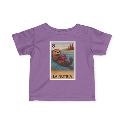 Sea Otter Lotería - Infant 100% Cotton T-Shirt (La Nutria)