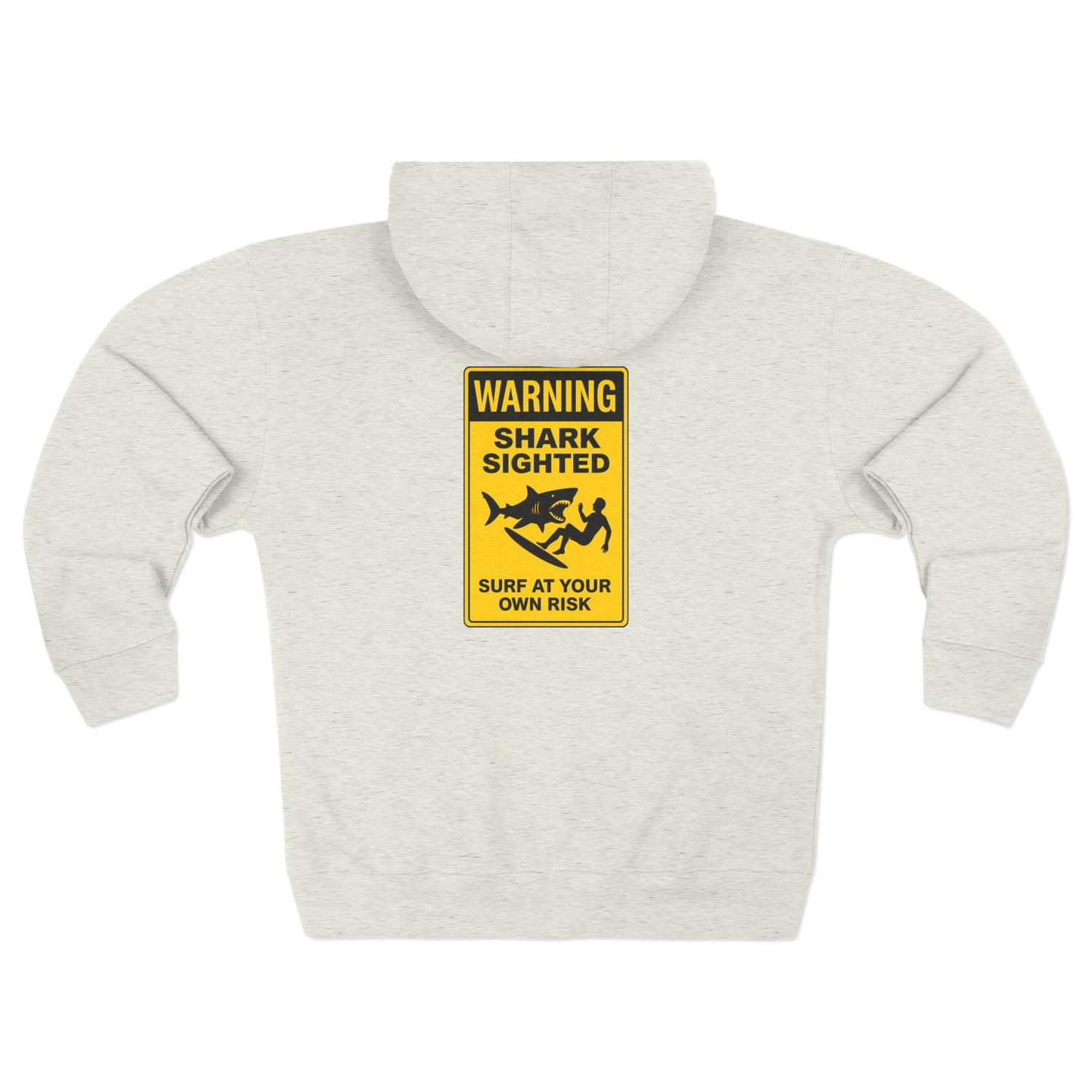 Shark Sighted Unisex - Zip Cotton Blend Fleece Hoodie