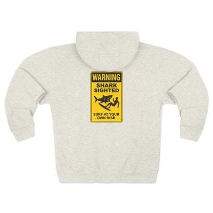 Shark Sighted Unisex - Zip Cotton Blend Fleece Hoodie