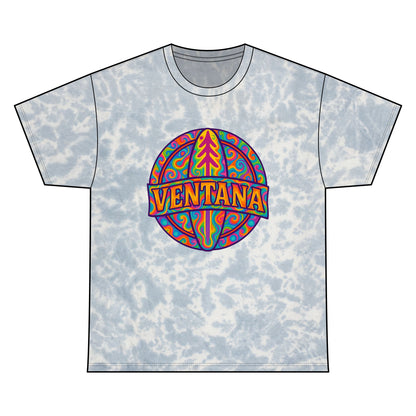 Ventana Psychedelic Treefish Logo Tie Dye Unisex - 100% Cotton T-Shirt