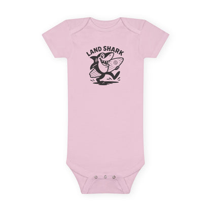 Land Shark - Baby Short Sleeve 100% Cotton Onesie