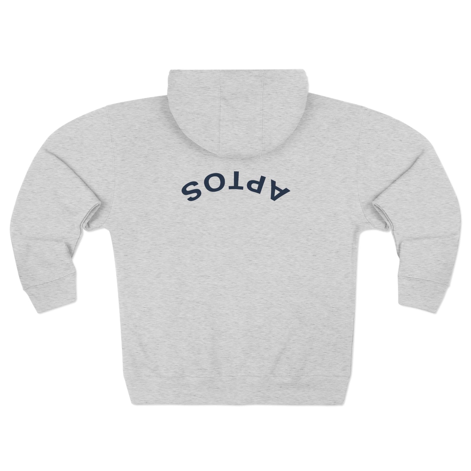 Aptos California Upside Down Unisex - Zip Cotton Blend Fleece Hoodie