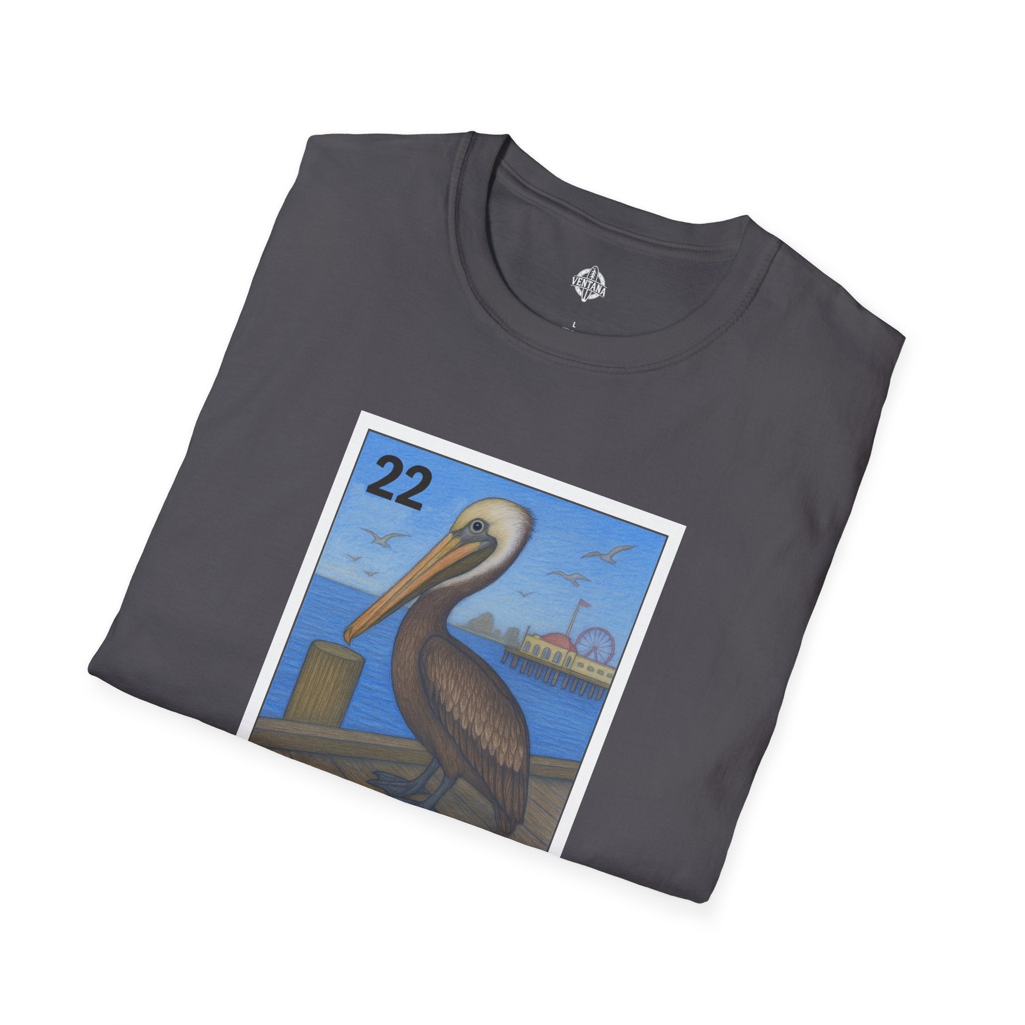 Pelican Lotería Unisex - Soft Style U.S. Cotton T-Shirt (El Pelícano)