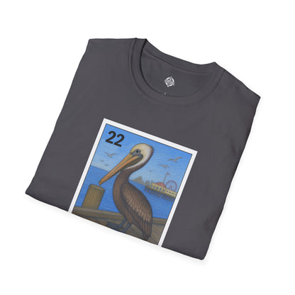Pelican Lotería Unisex - Soft Style U.S. Cotton T-Shirt (El Pelícano)