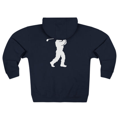 Ventana Golfsquatch Unisex - Zip Cotton Blend Fleece Hoodie