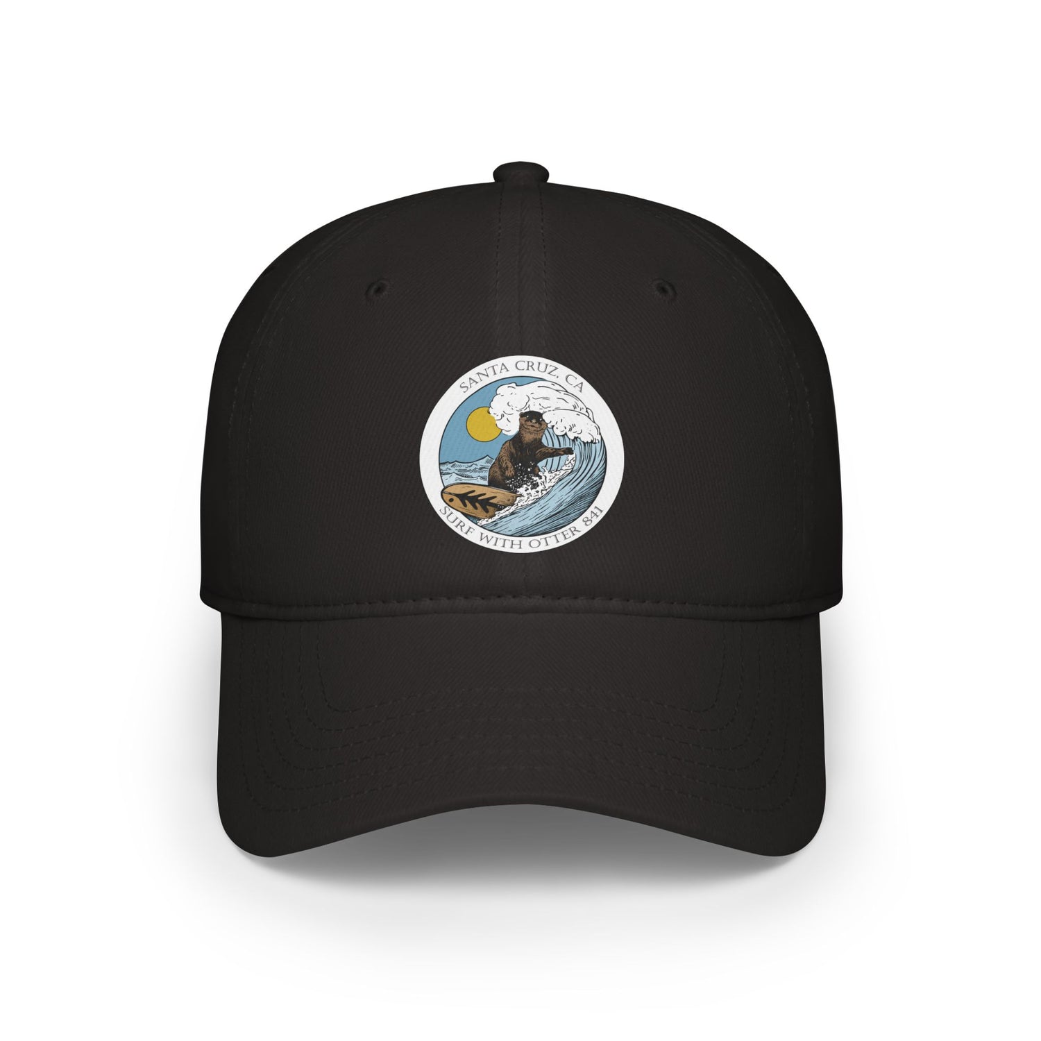 Surf with Otter 841 by Thiago Bianchini - 100% Cotton Baseball Cap