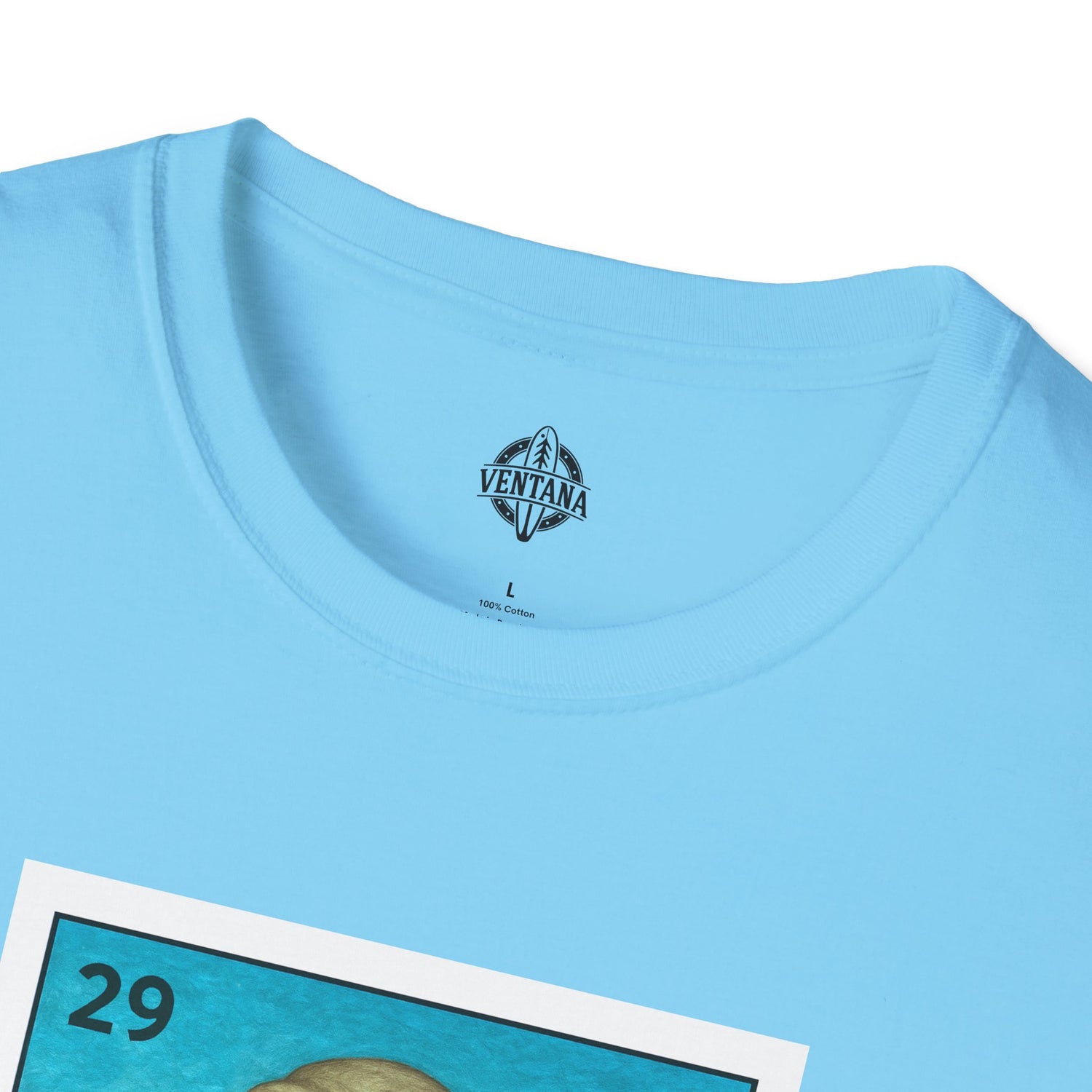 Elephant Seal Lotería Unisex - Soft Style U.S. Cotton T-Shirt (El Elefante Marino)