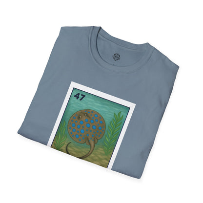 Stingray Lotería Unisex - Soft Style U.S. Cotton T-Shirt (La Raya Venenosa)