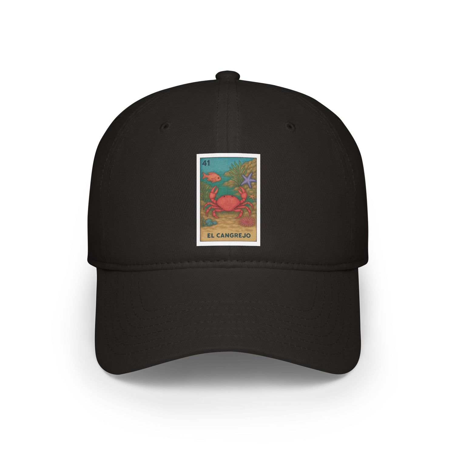 Crab Lotería Unisex - 100% Cotton Baseball Cap (El Cangrejo)
