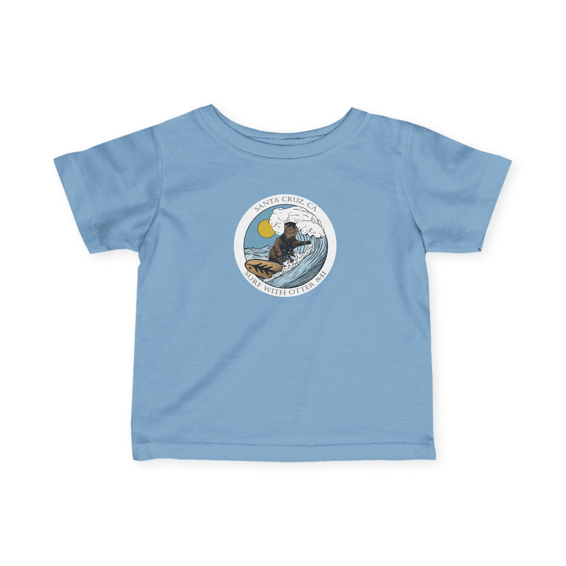 Surf with Otter 841 Ventana by Thiago Bianchini - Infant 100% Cotton T-Shirt