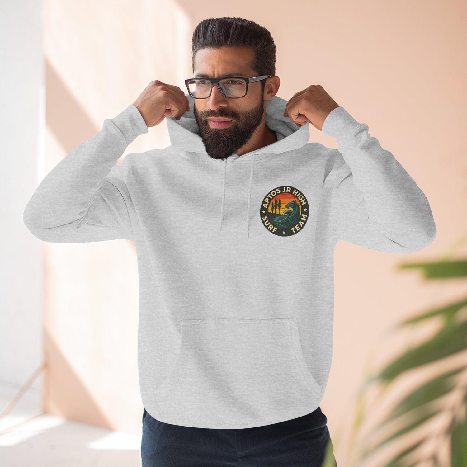 Aptos Junior High Surf Team Unisex - Pull-Over Cotton Blend Fleece Hoodie