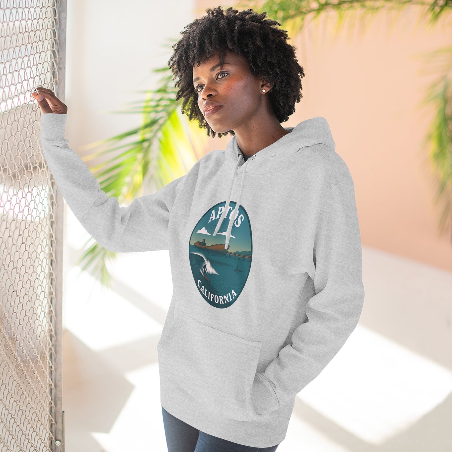 Aptos California Classic Unisex - Pull-Over Cotton Blend Fleece Hoodie
